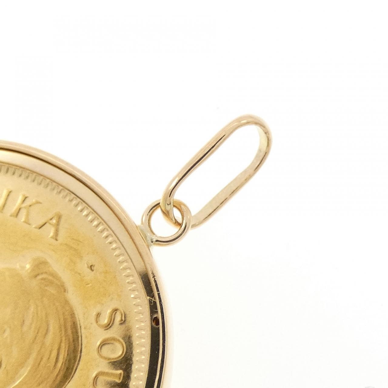 K18YG(枠) コイン ペンダント