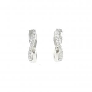 PT900 ダイヤモンド ピアス 0.12CT