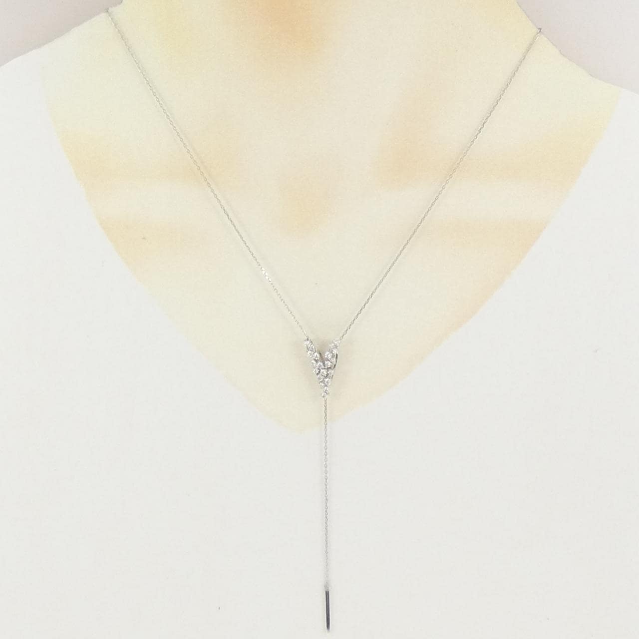 PT900/PT850 ダイヤモンド ネックレス 0.37CT