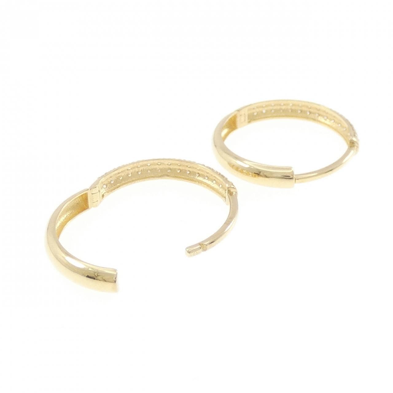K18YG ダイヤモンド ピアス 0.30CT