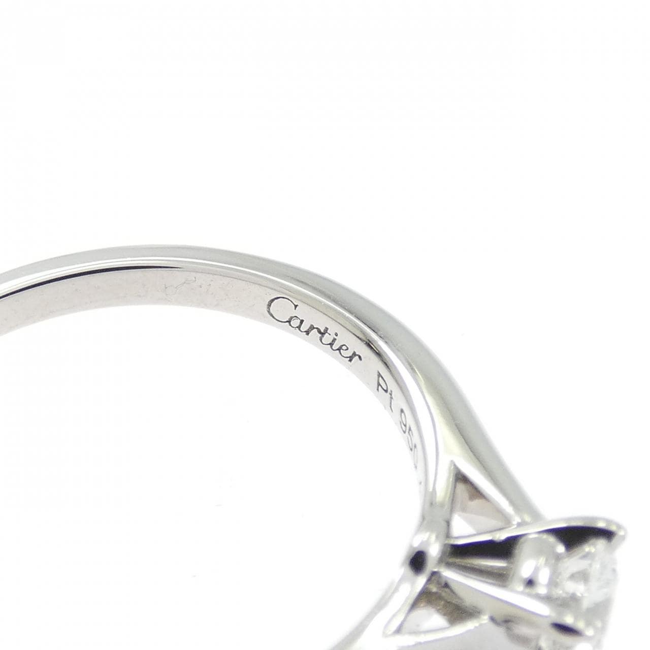 カルティエ 1895 ソリテール リング 0.20CT F VVS1 EXT
