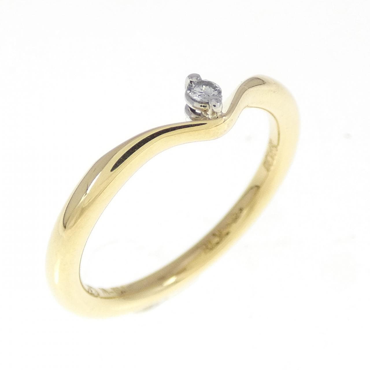 K18YG/K18WG ダイヤモンド リング 0.03CT