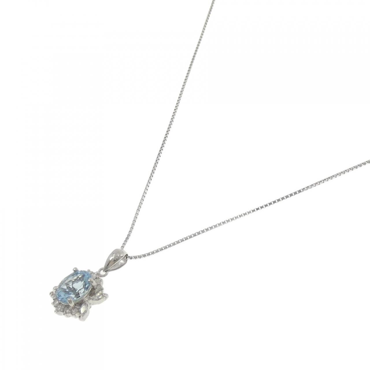 PT900/PT850 アクアマリン ネックレス 1.289CT