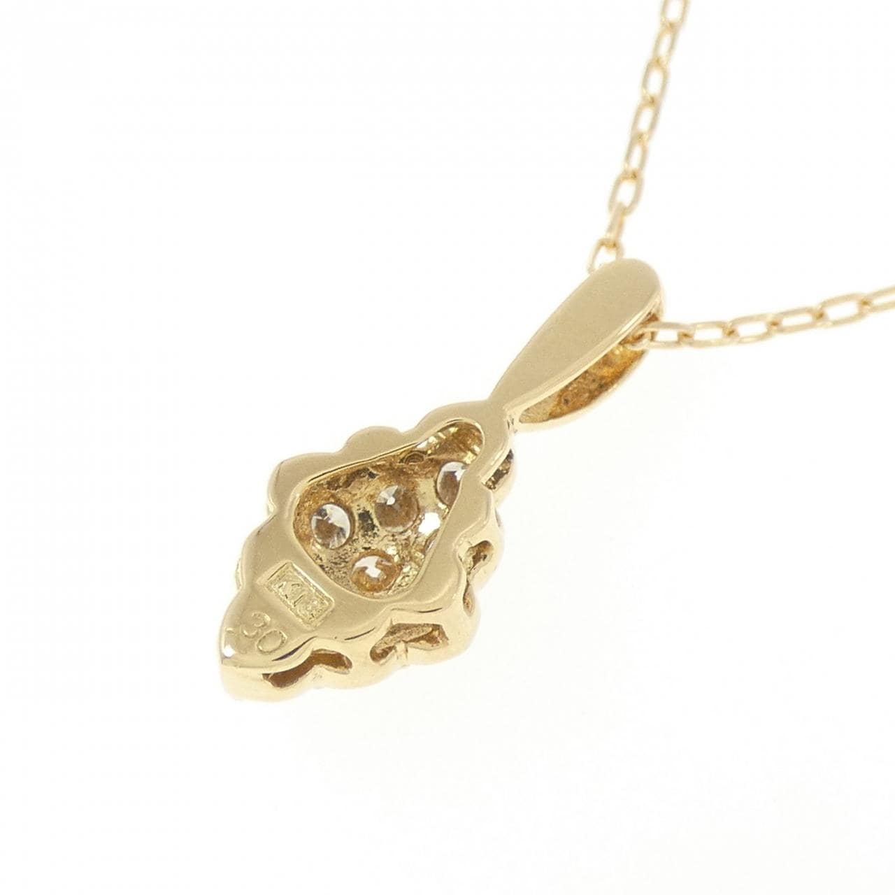 K18YG ダイヤモンド ネックレス 0.30CT