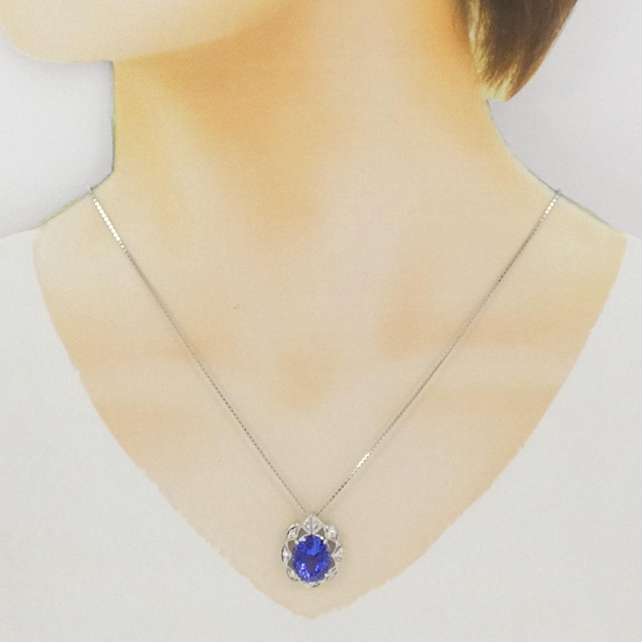 PT900/PT850坦桑石項鍊 6.505克拉