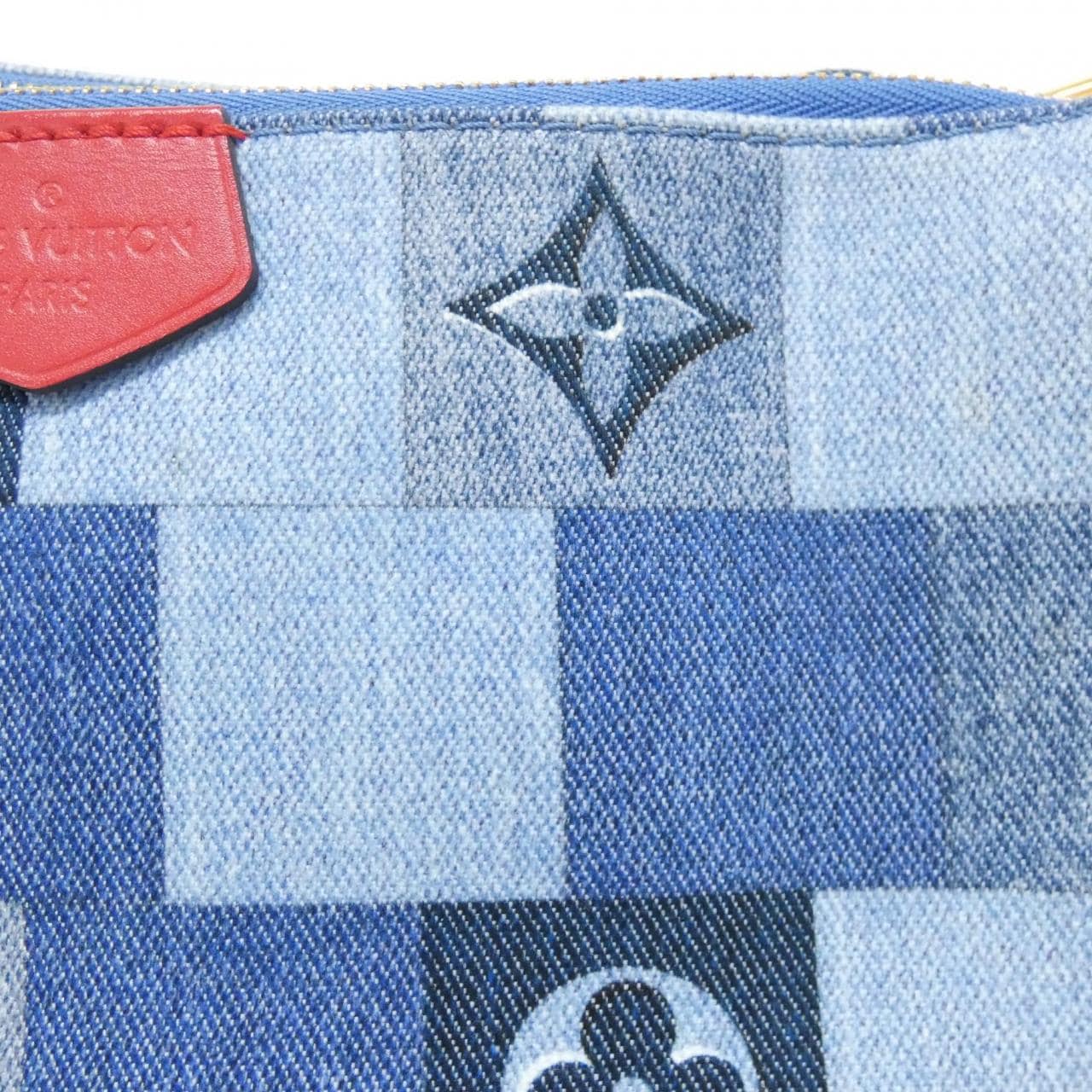 ルイヴィトン デニム モノグラム ミュルティ ポシェット アクセソワール M44990 ショルダーバッグ