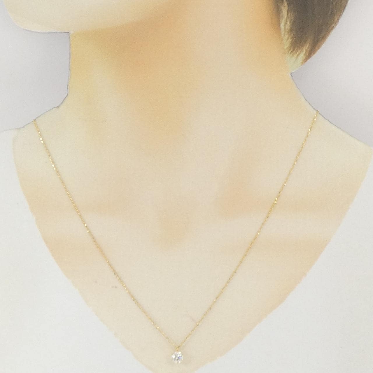 K18YG ダイヤモンド ネックレス 0.501CT G SI2 VG