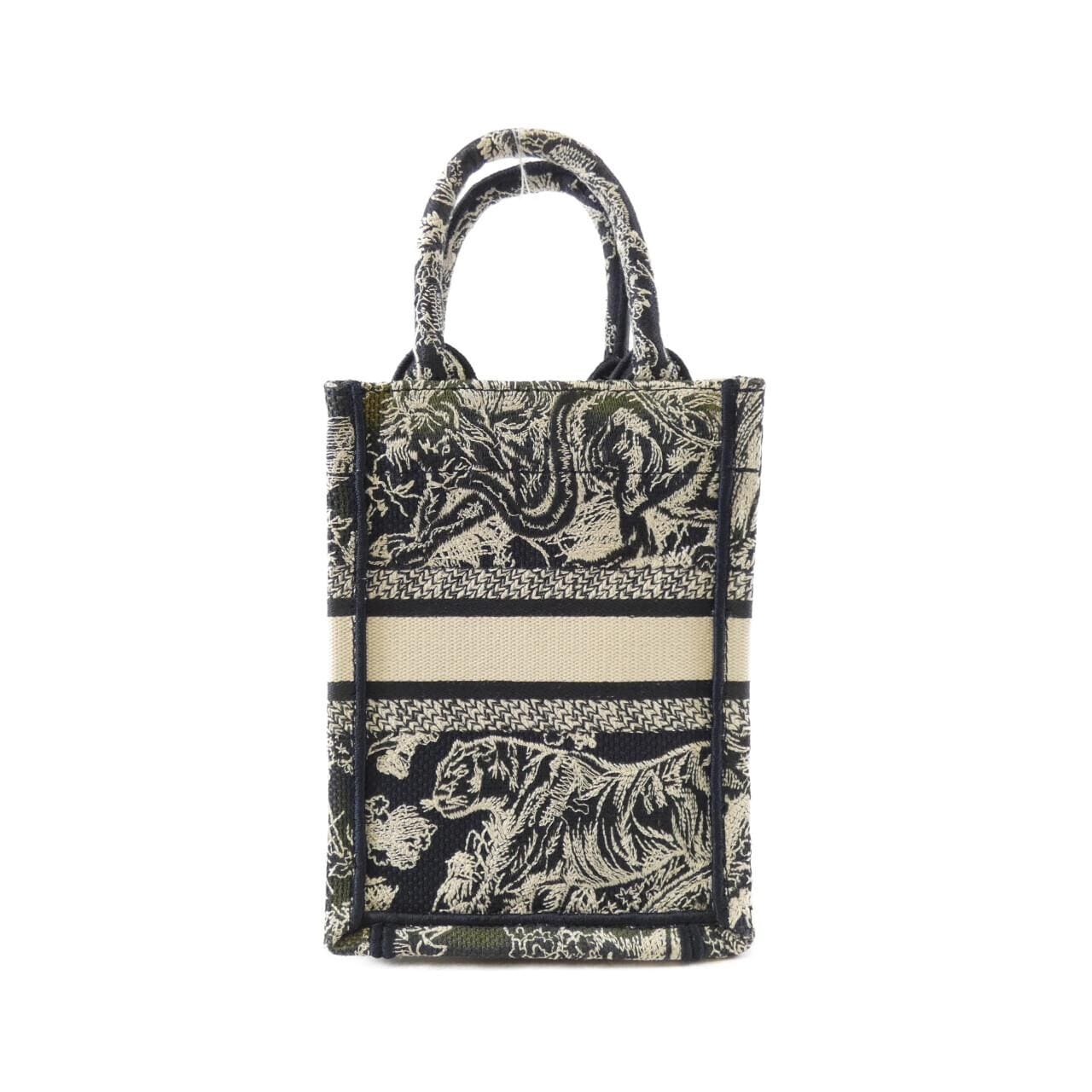 クリスチャンディオール REVERSE TOILE DE JOUY ディオール ブック トート ミニ バーティカル バッグ  S5555CRGO バッグ