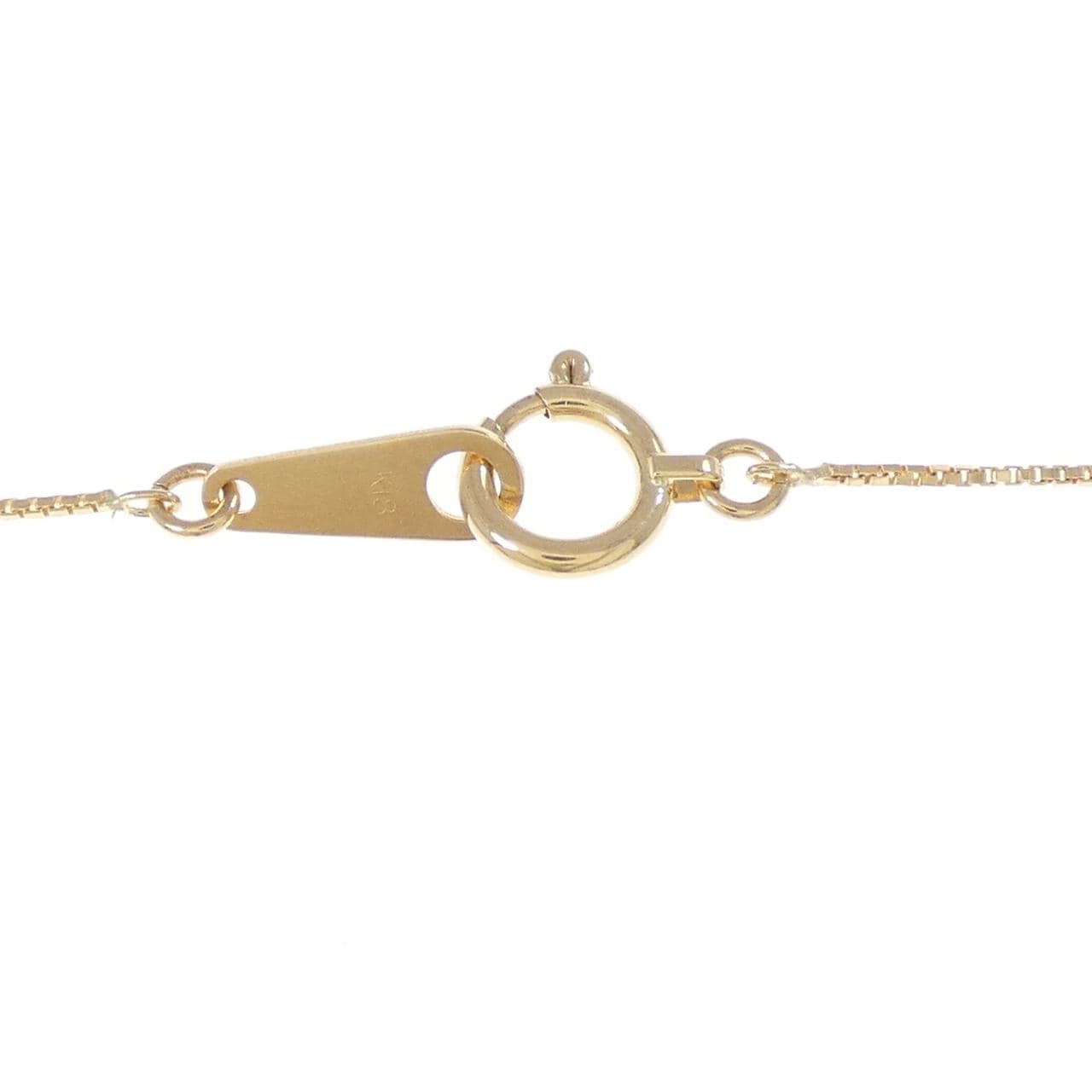 K18YG クロス ダイヤモンド ネックレス 0.2CT