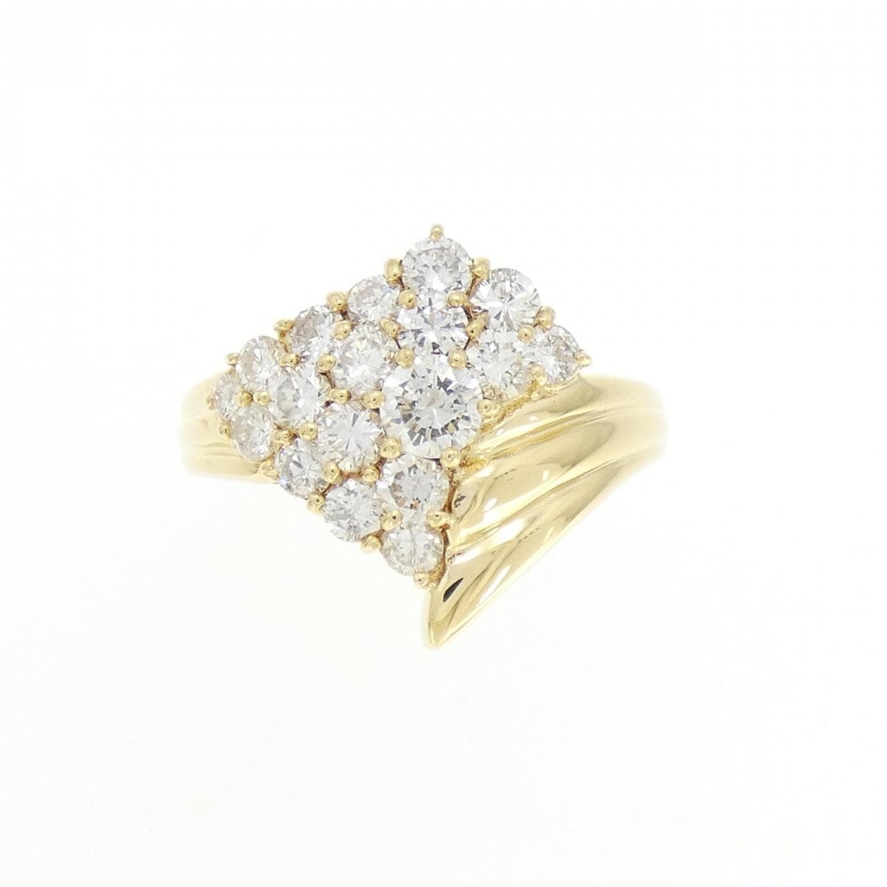K18YG ダイヤモンド リング 1.06CT