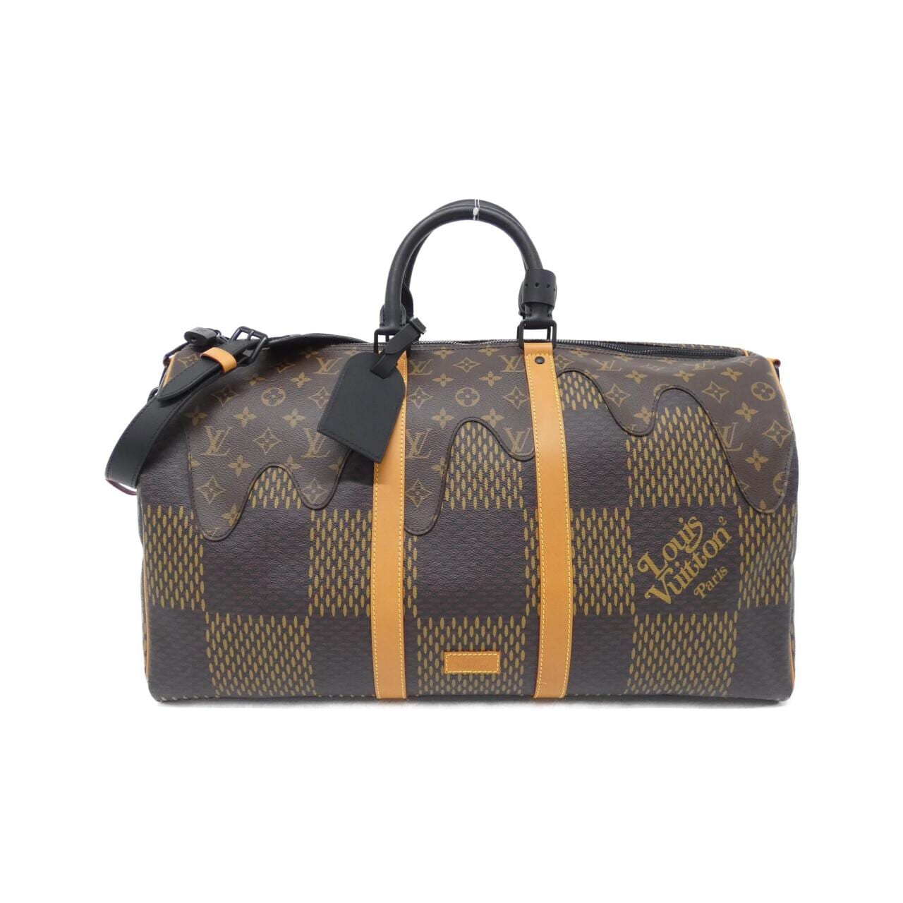 ルイヴィトン ダミエ ジャイアント(LVスクエアード) キーポル バンドリエール 50cm N40360 ボストンバッグ