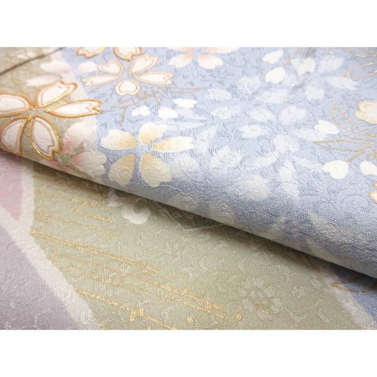 訪問着　友禅金彩加工　刺繍入り　身丈Ｓ寸