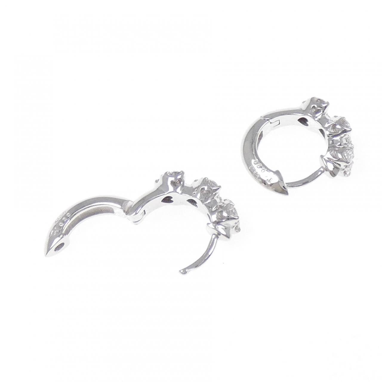 ポンテヴェキオ ハート ダイヤモンド ピアス 0.40CT