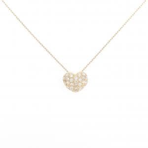 K18YG ハート ダイヤモンド ネックレス 0.30CT