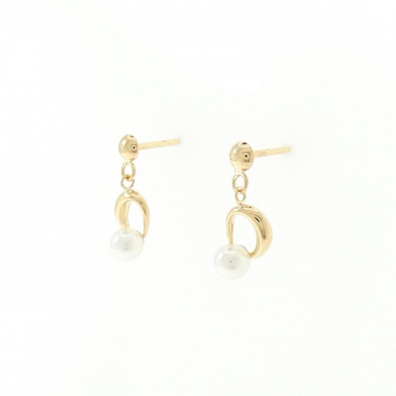 K18YG アコヤパール ピアス 3.5mm