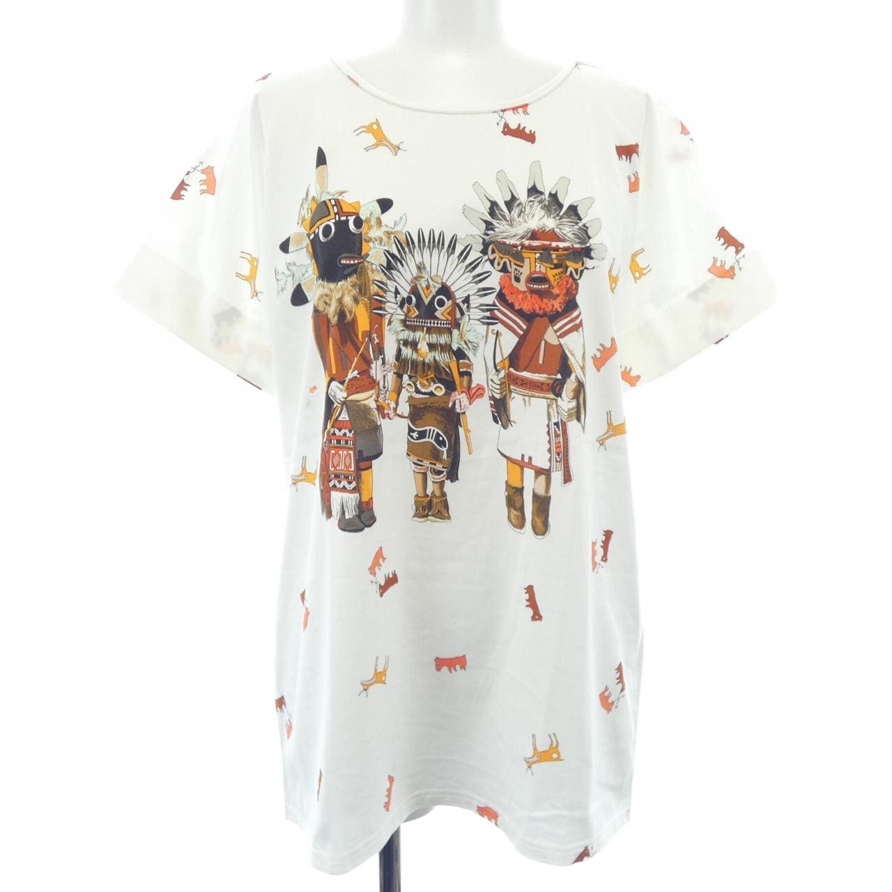 エルメス HERMES KACHINAS 26-7706 Tシャツ