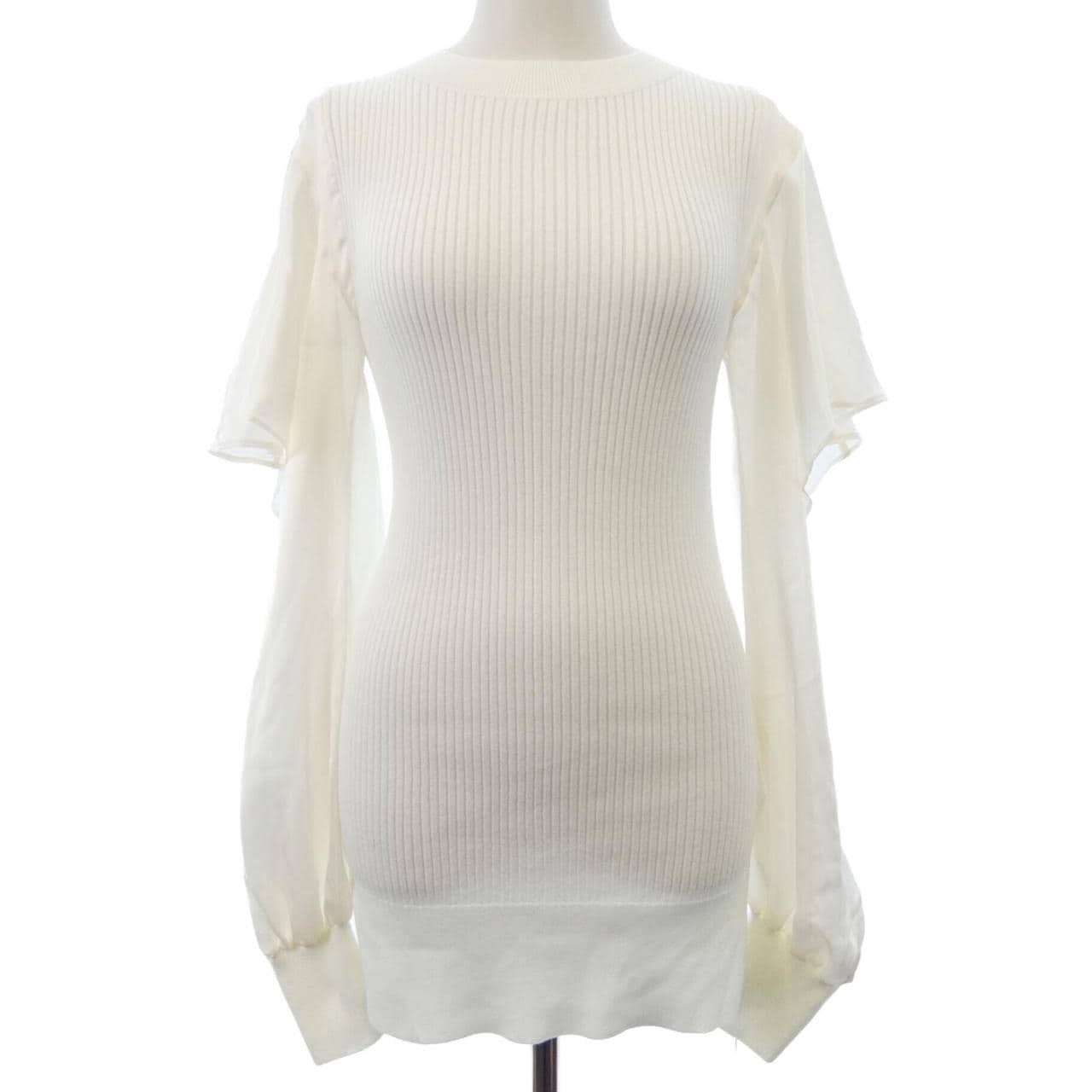 サカイ SACAI SATIN X COTTON KNIT PULLOVER 26-08336 ニット