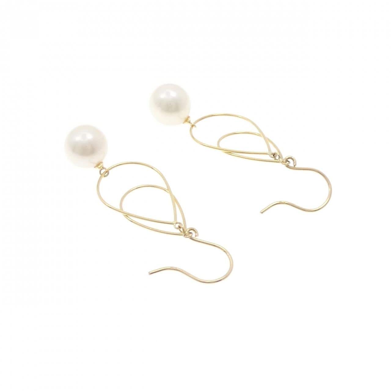 K18YG アコヤパール ピアス 7.8mm