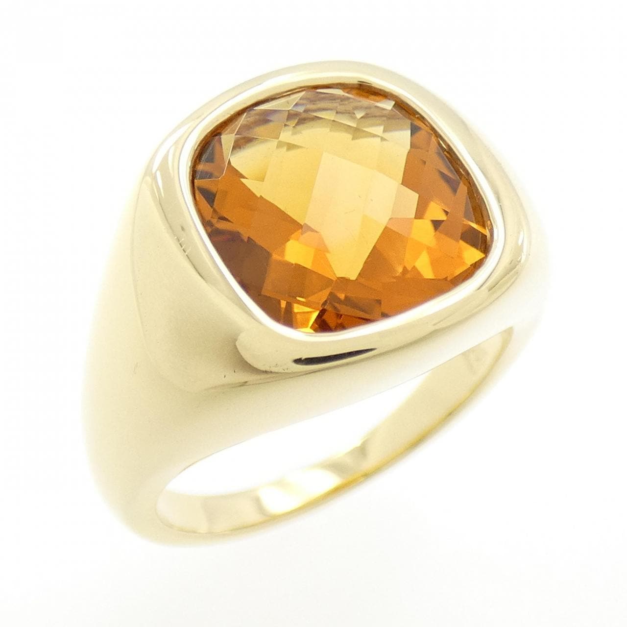 750YG Citrine Ring