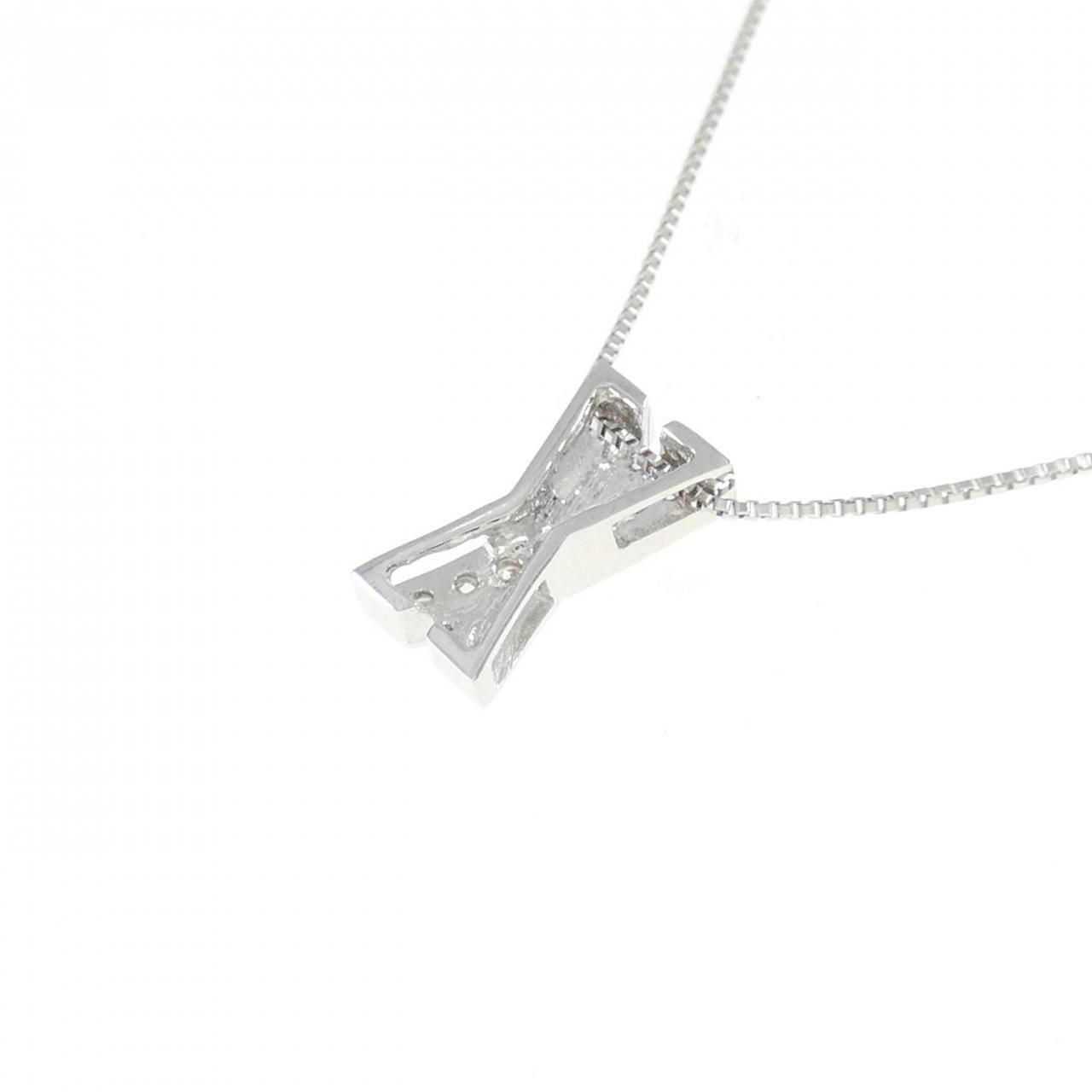 K18WG ダイヤモンド ネックレス 0.07CT
