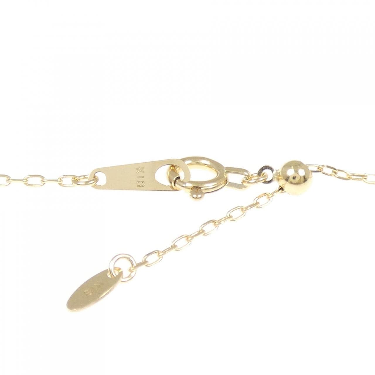K10YG/K18YG クロス ダイヤモンド ネックレス 0.05CT