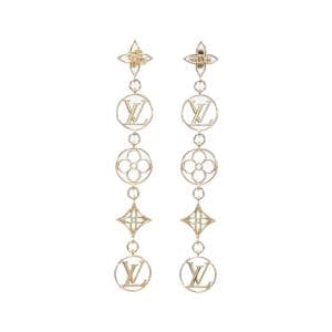 [Unused items] LOUIS VUITTON Earrings, Pendant LV Lace M01072 Earrings