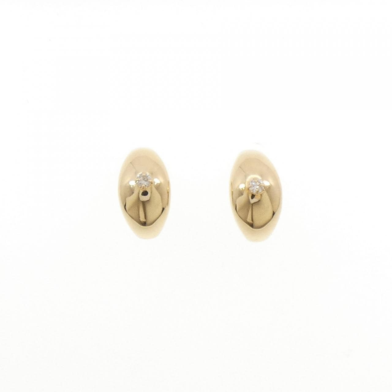 K18YG ダイヤモンド ピアス 0.06CT