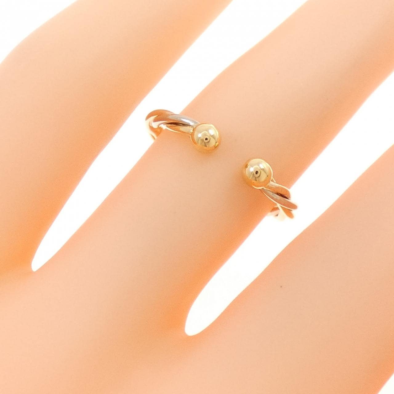 カルティエ 750スリーカラー リング