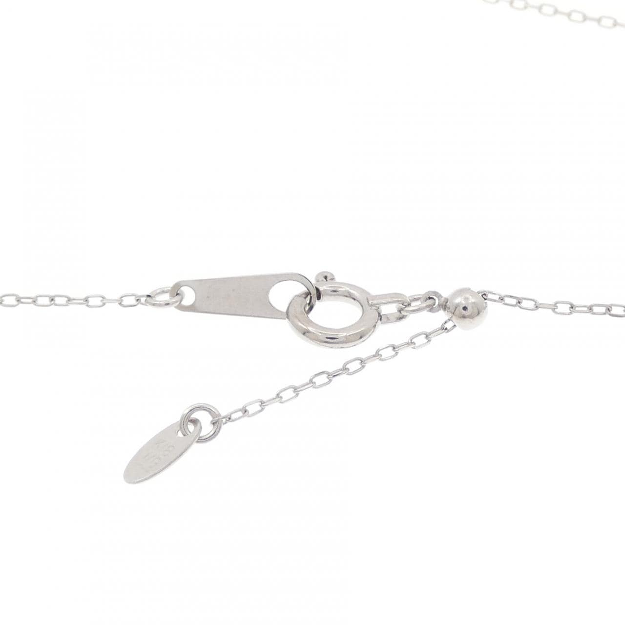 K18WG ソリティア ダイヤモンド ネックレス 0.15CT