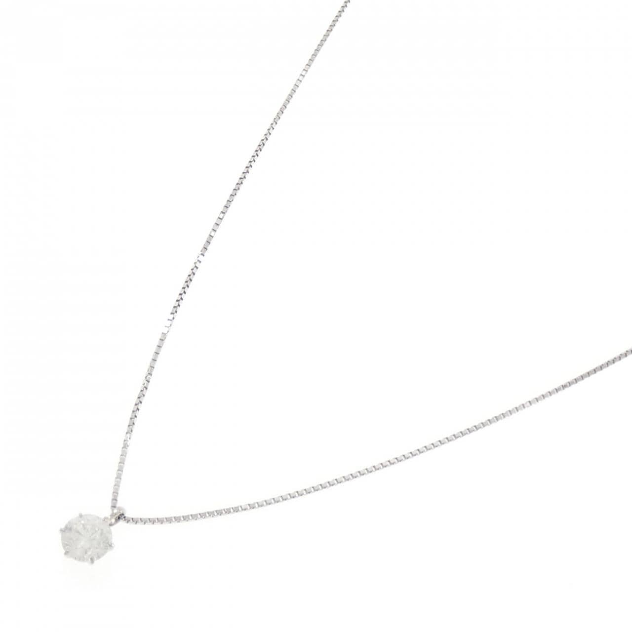 PT900/PT850 ソリティア ダイヤモンド ネックレス 0.534CT