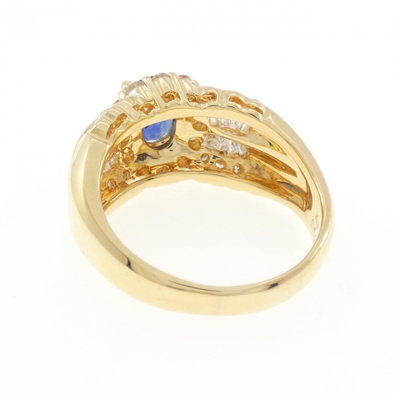 K18YG サファイヤ リング 1.23CT