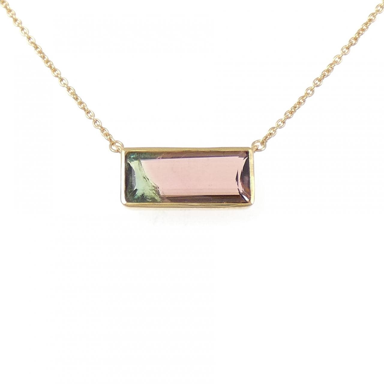 【新品】K18YG トルマリン ネックレス