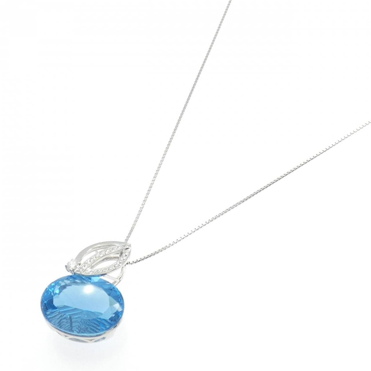 タサキ ブルートパーズ ネックレス 27.93CT