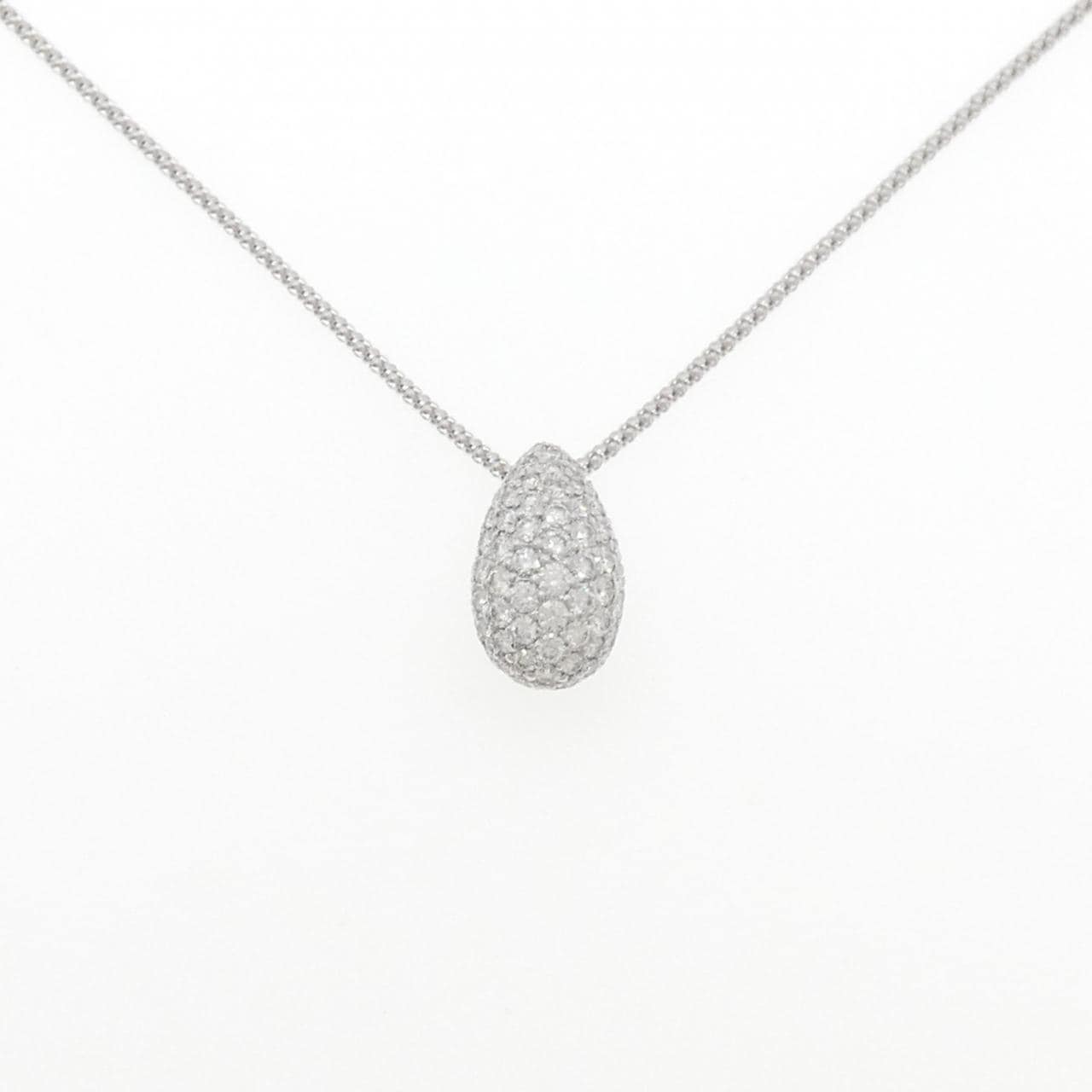 K18WG Pave Diamond Necklace 2.01CT