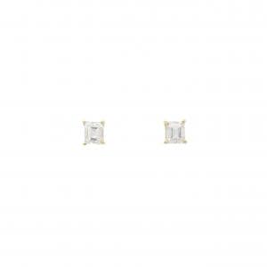K18YG ダイヤモンド ピアス 0.275CT 0.297CT D-F VS1-2 ファンシーカット