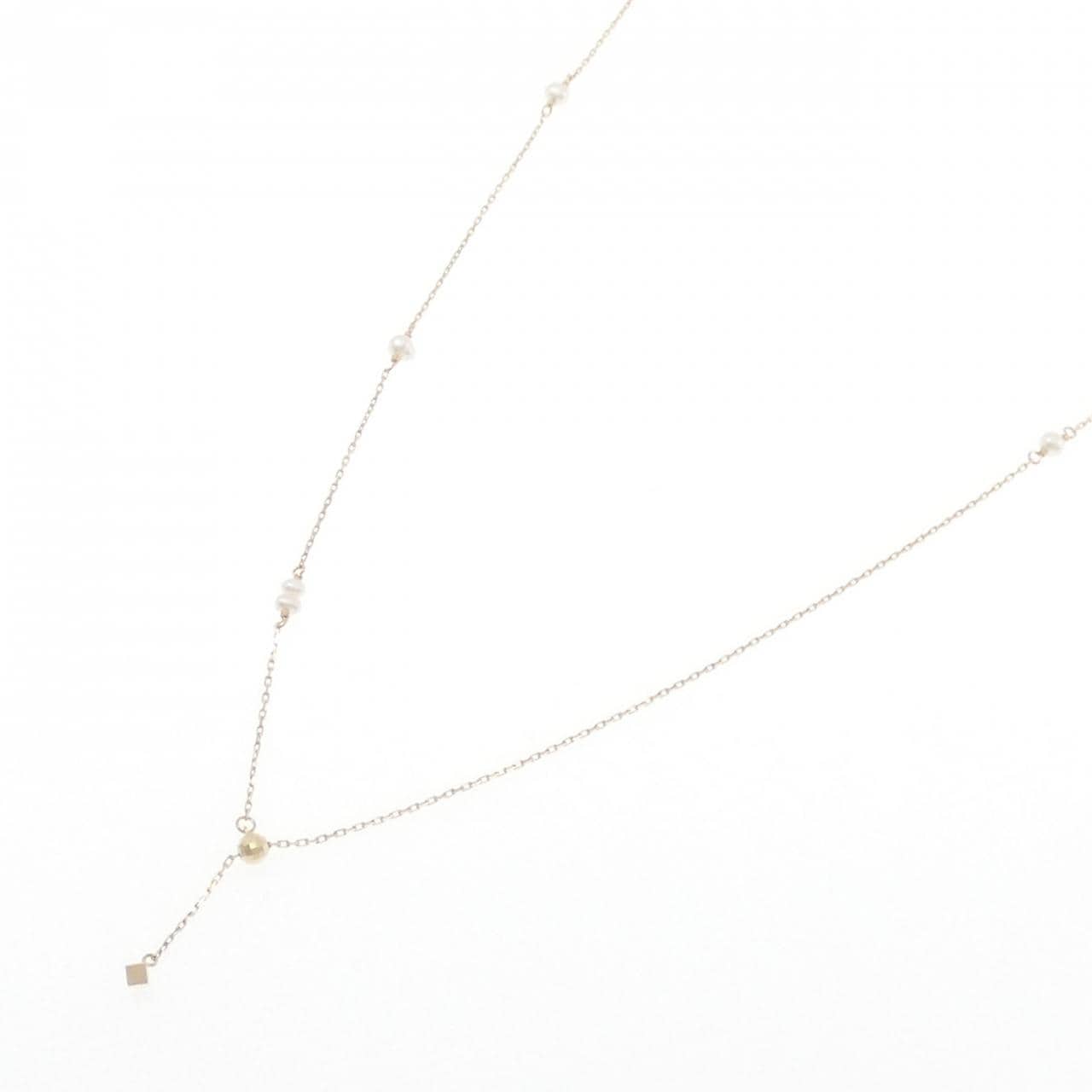 アガット 淡水パール ネックレス