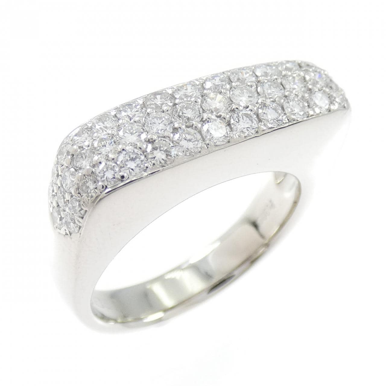 PT900 パヴェ ダイヤモンド リング 0.85CT