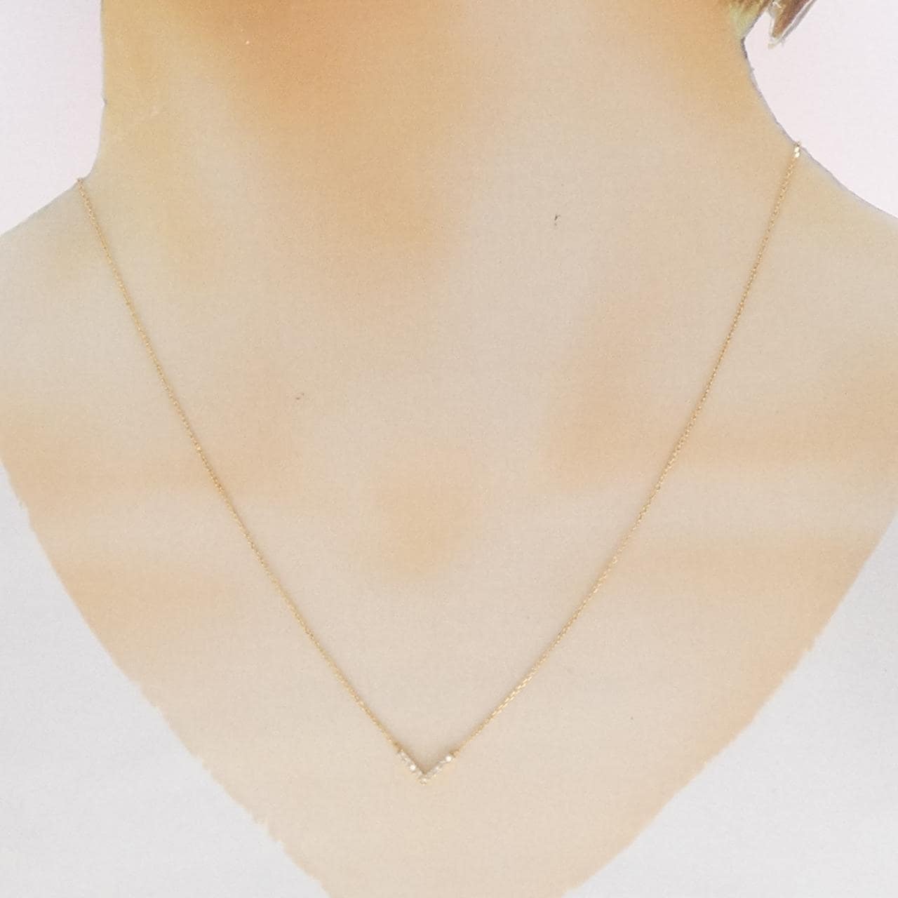 K18YG ダイヤモンド ネックレス 0.06CT
