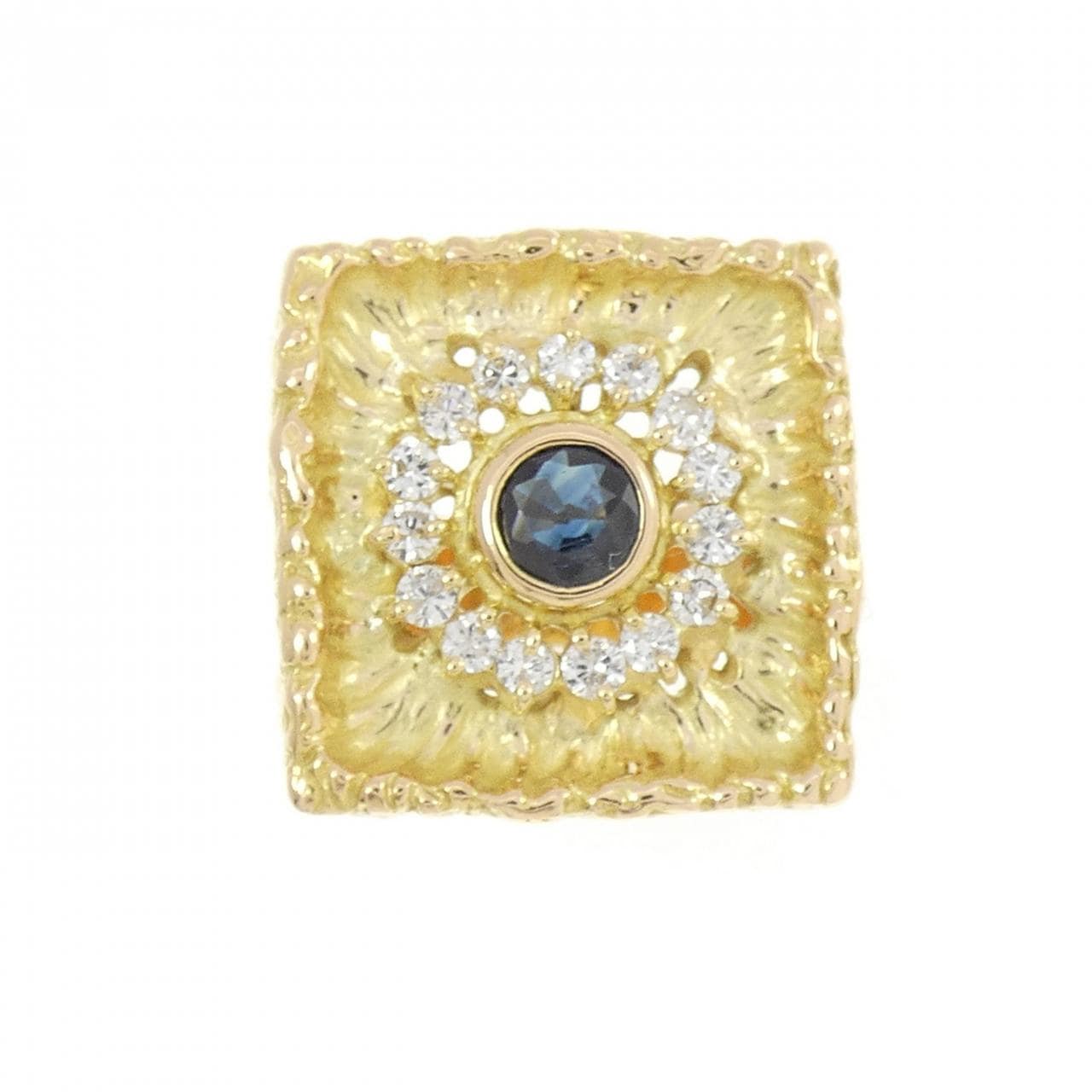 K18YG サファイヤ リング 0.54CT