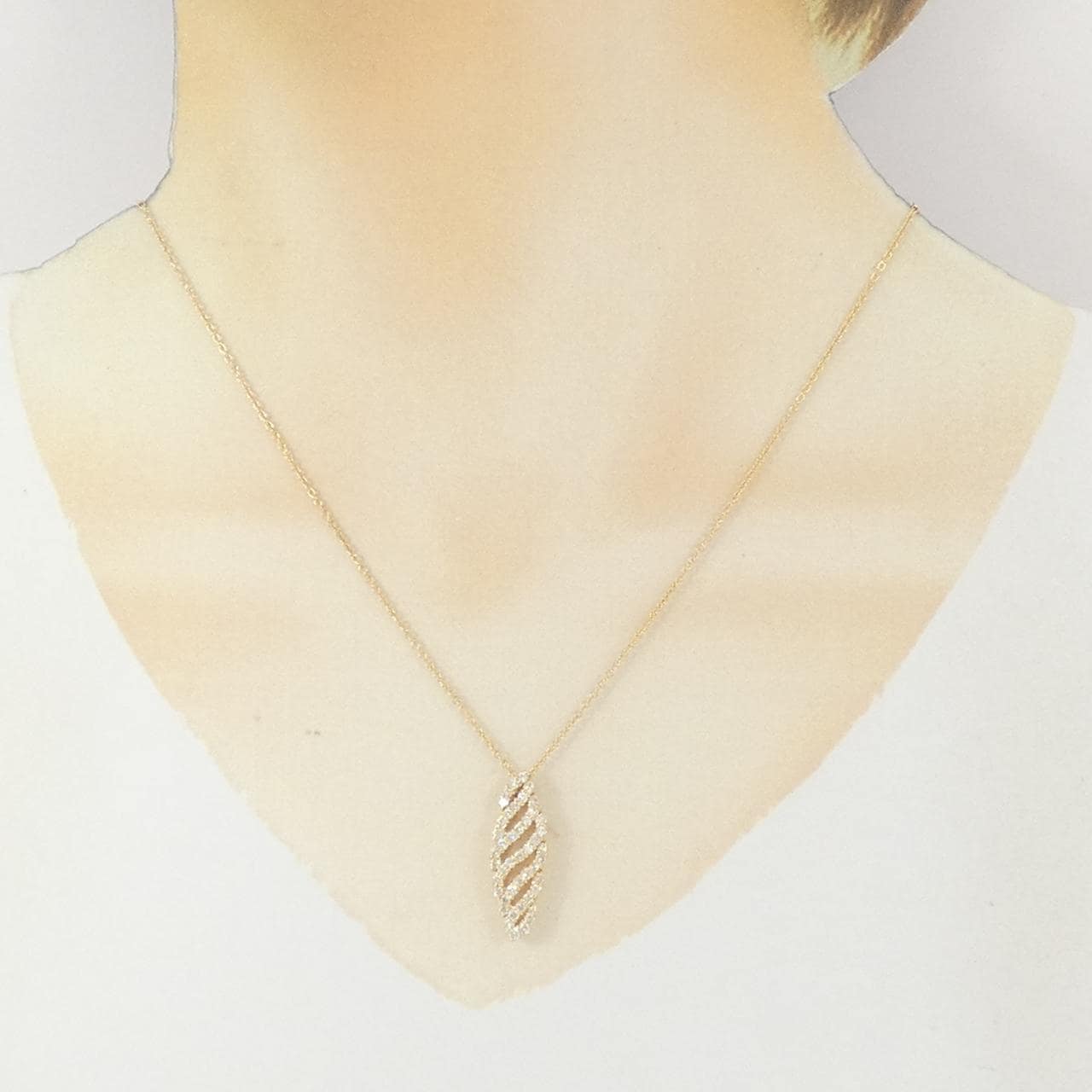 K18YG ダイヤモンド ネックレス 0.80CT