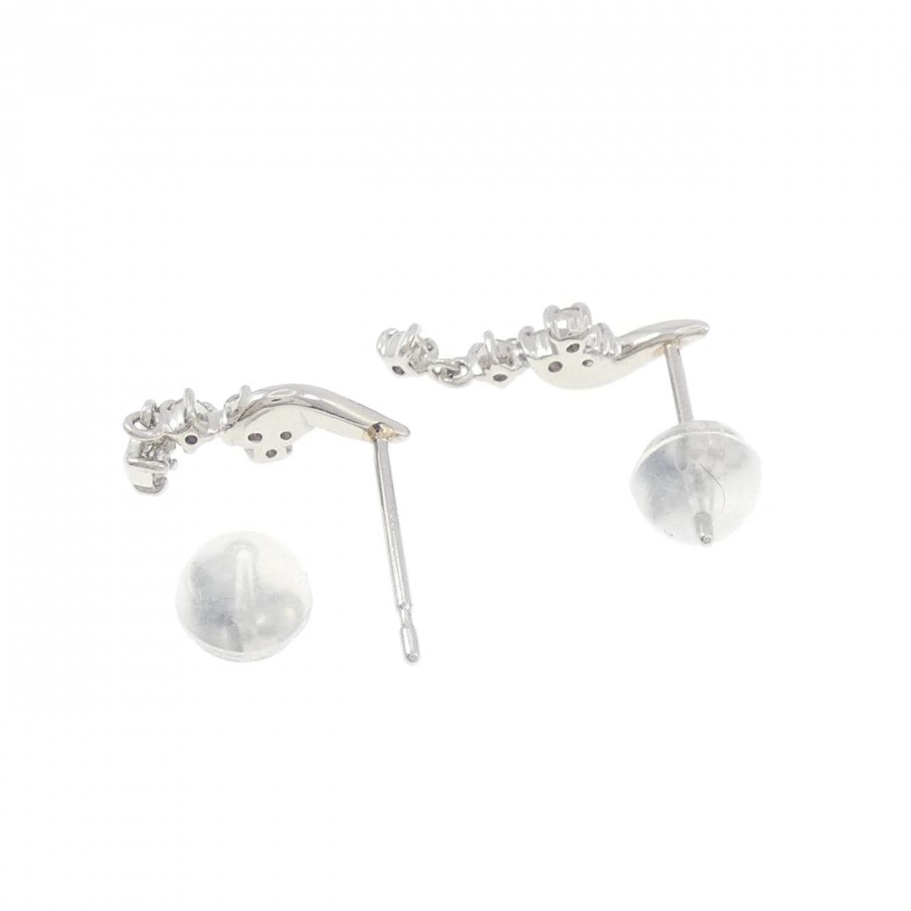 PT900 ダイヤモンド ピアス