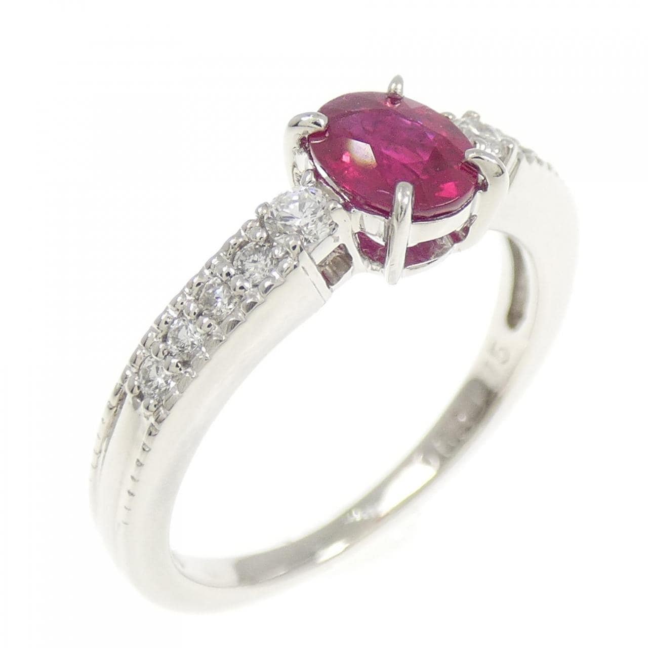 PT900 ルビー リング 0.63CT