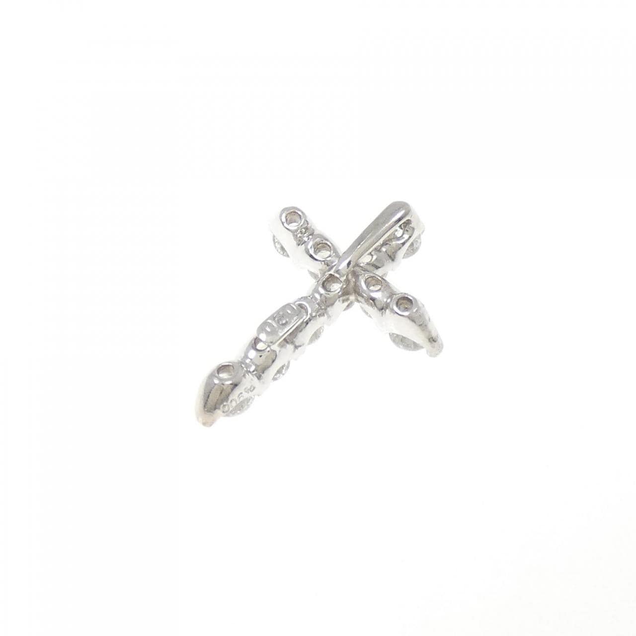 PT900 クロス ダイヤモンド ペンダント 0.30CT