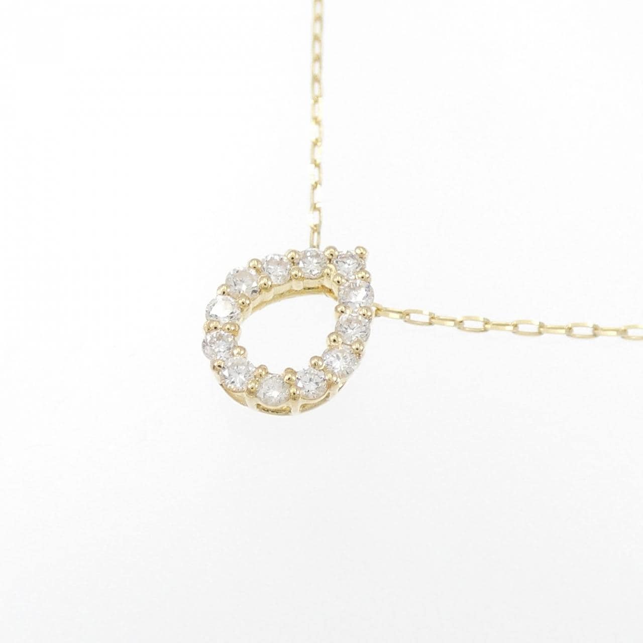 【リメイク】K18YG ダイヤモンド ネックレス 0.10CT
