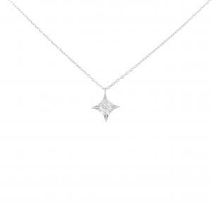 【新品】K18WG ダイヤモンド ネックレス 0.19CT