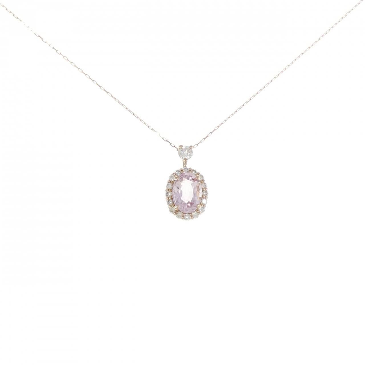 【新品】K18PG モルガナイト ネックレス 0.80CT