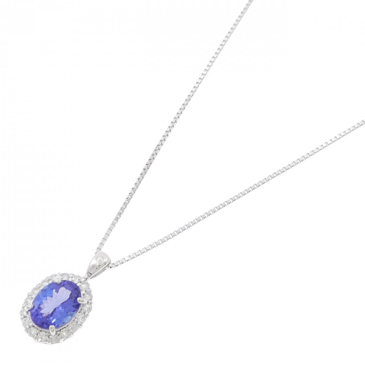 K18WG タンザナイト ネックレス 1.21CT