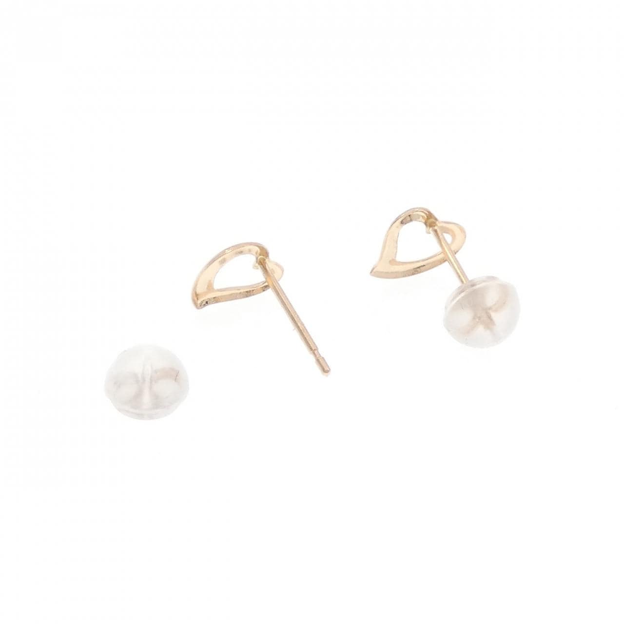 【新品】K18PG ハート ピアス