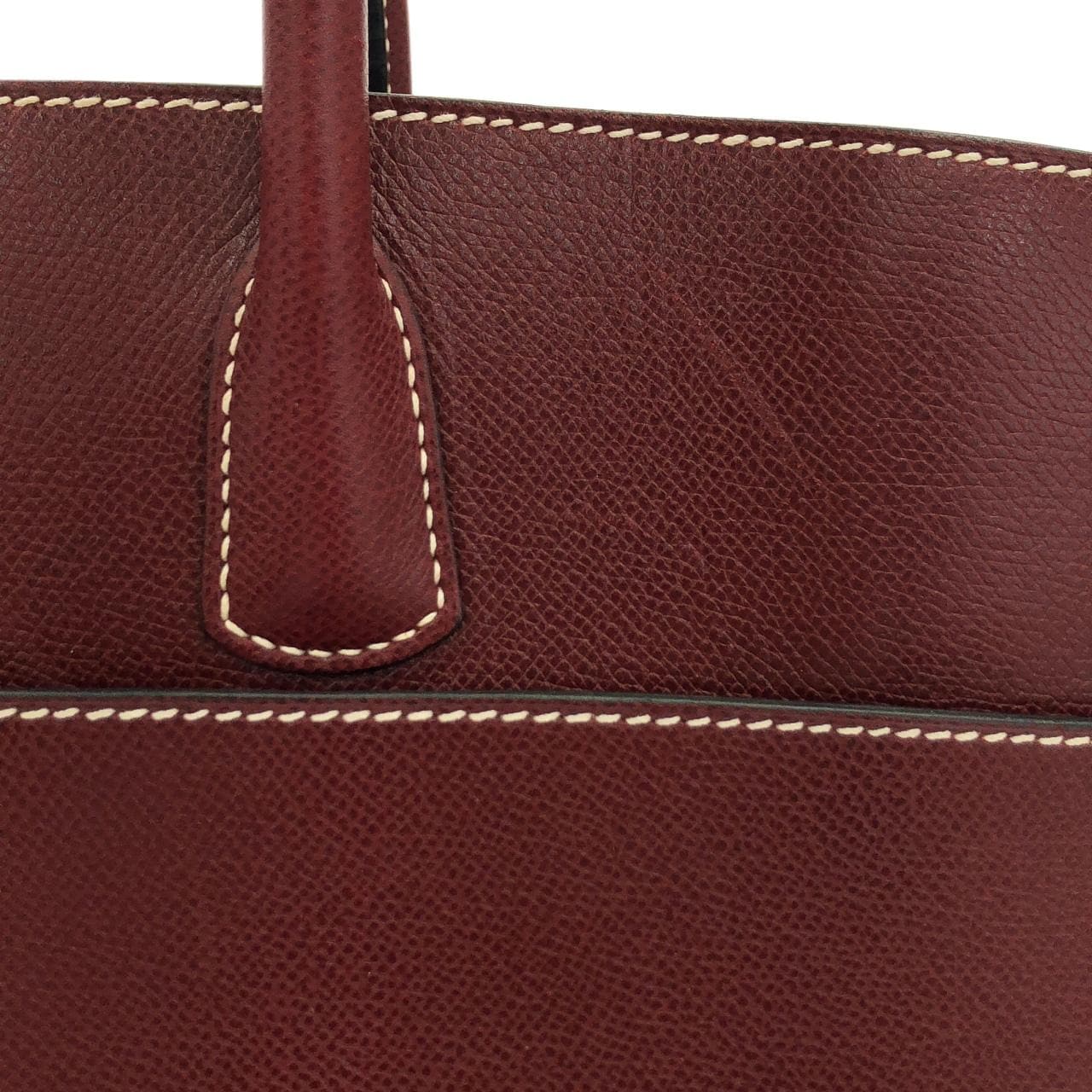 【ヴィンテージ】エルメス ホワイト バス GM バッグ