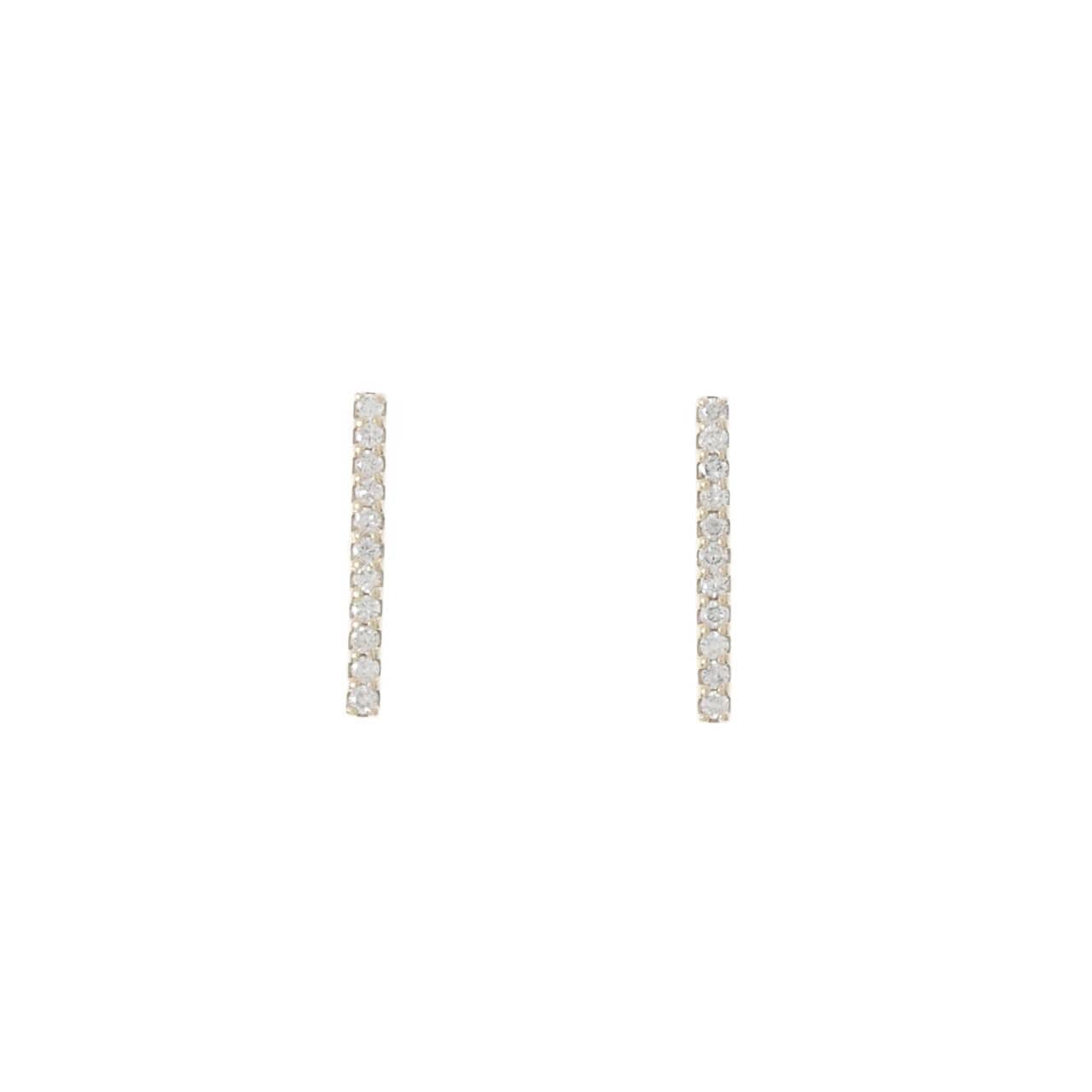 【リメイク】K10YG ダイヤモンド ピアス 0.20CT